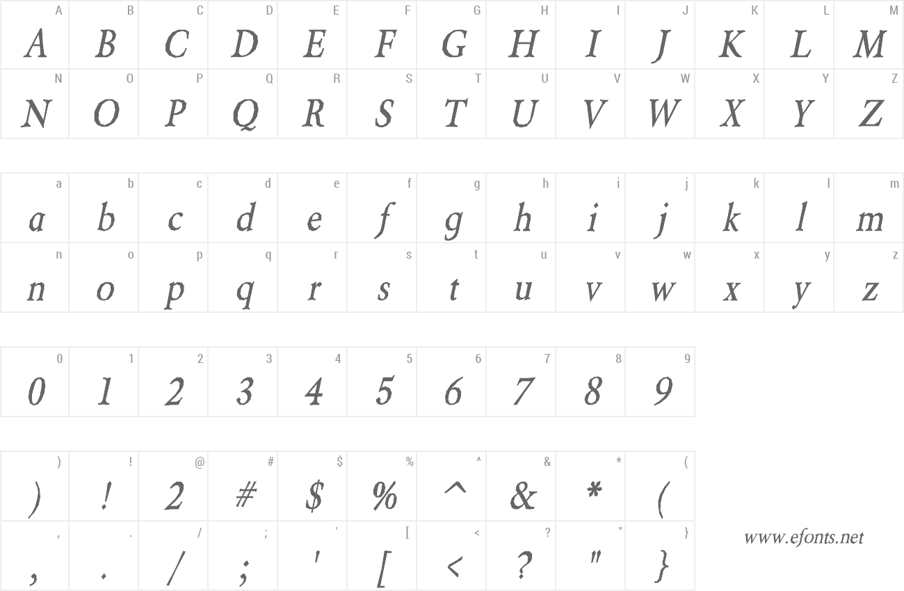 Font Berylium preview